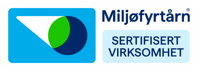 Miljøfyrtårn sertifisert virksomhet (logo)